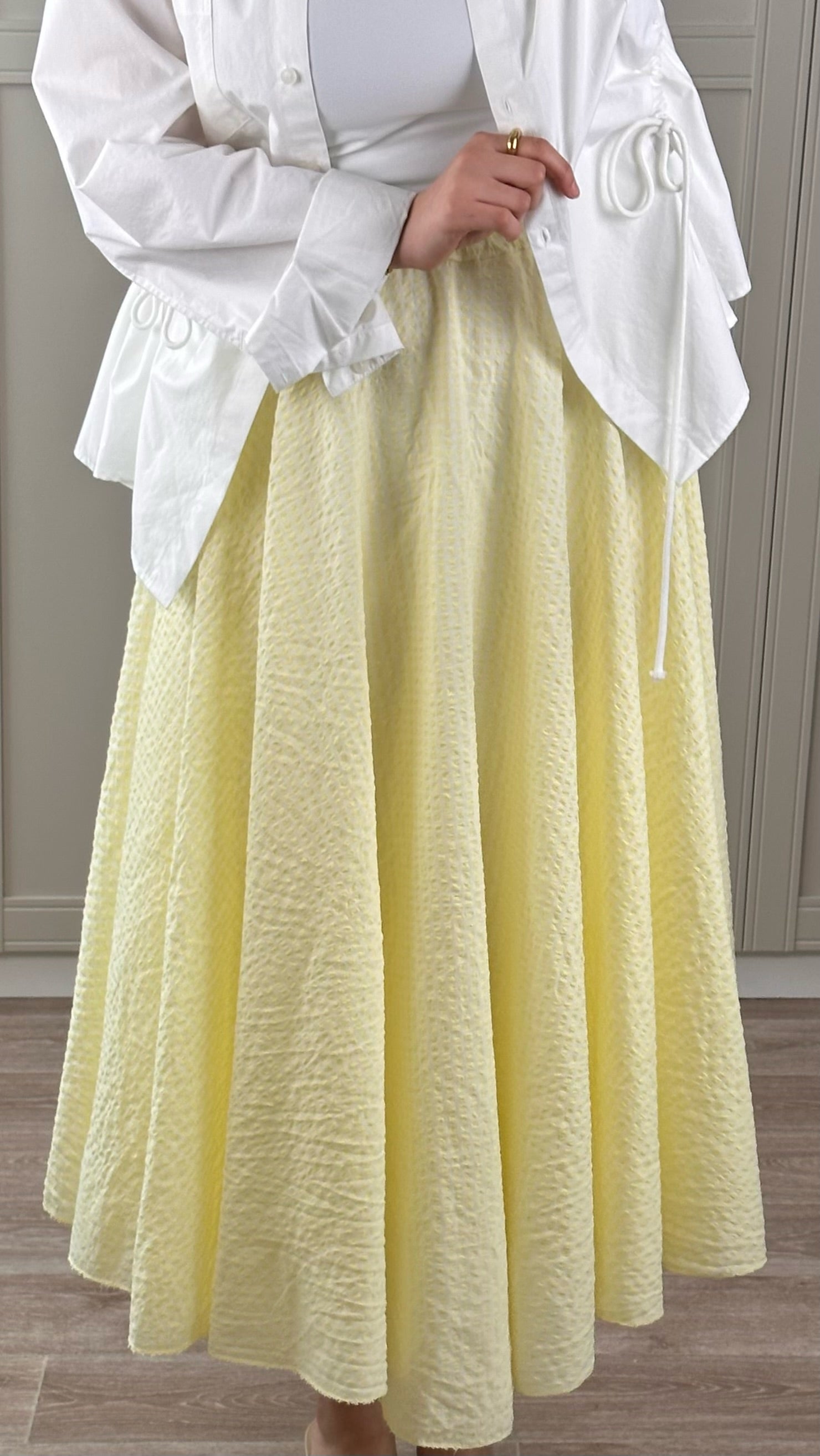 Jupe Vichy Jaune Femme La Pièce Tendance Chic & Vintage